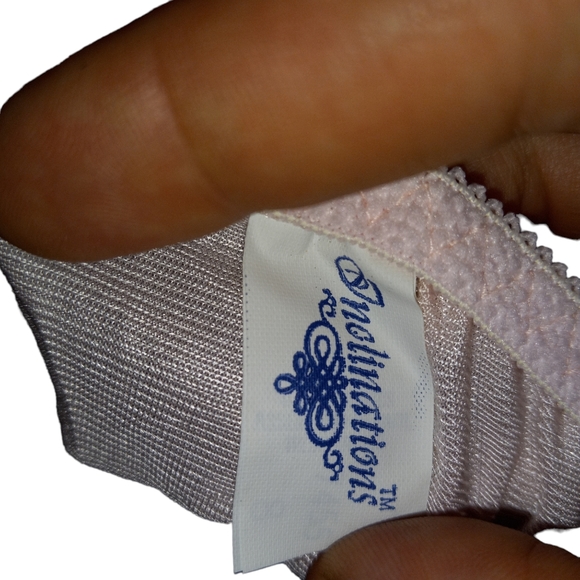 NWTS deadstock inclinations nylon sissy panties with lacy front size XL … - Picture 7 of 13